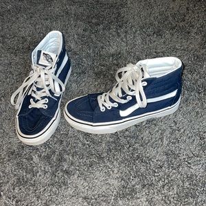 Navy Blue High Top Vans